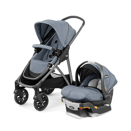 New Chicco Corso Modular Travel System with KeyFit 30 Zip Infant Car Seat (Silverspring/Grey)
