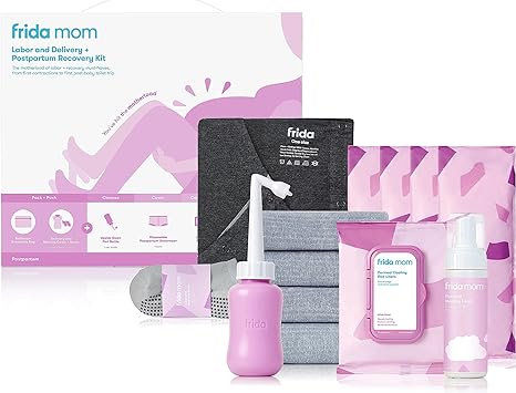 New Frida Mom Hospital Essentials Bag Labor Delivery Postpartum Kit (15 Piece)