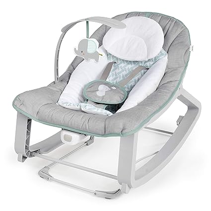 New Ingenuity Keep Cozy 3-in-1 Grow with Me Vibrating Baby Bouncer (Weaver)