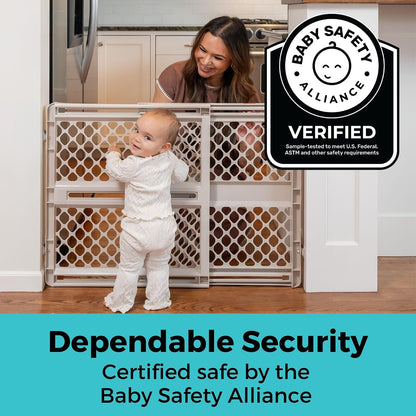 New Toddleroo by North States Supergate Ergo Baby Gate (26 to 42 Inches Wide - 26 Inches Tall - Sand)