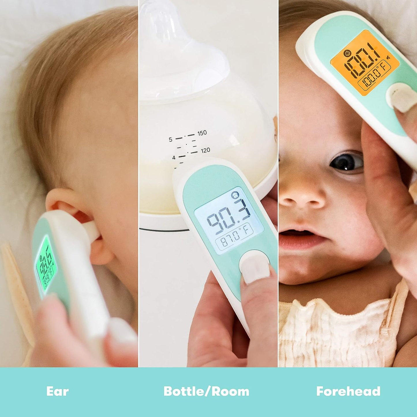 New Frida Baby 3-in-1 Ear, Forehead + Touchless Thermometer
