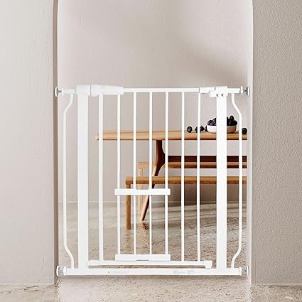 New BalanceFrom Easy Walk-Thru Safety Gate 30-Inch Tall (White)