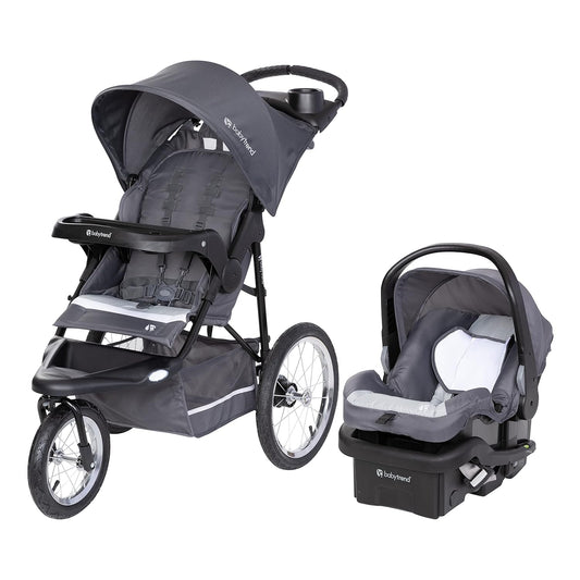 New Baby Trend Expedition Jogger Travel System with EZ-Lift Infant Car Seat (Dash Grey)