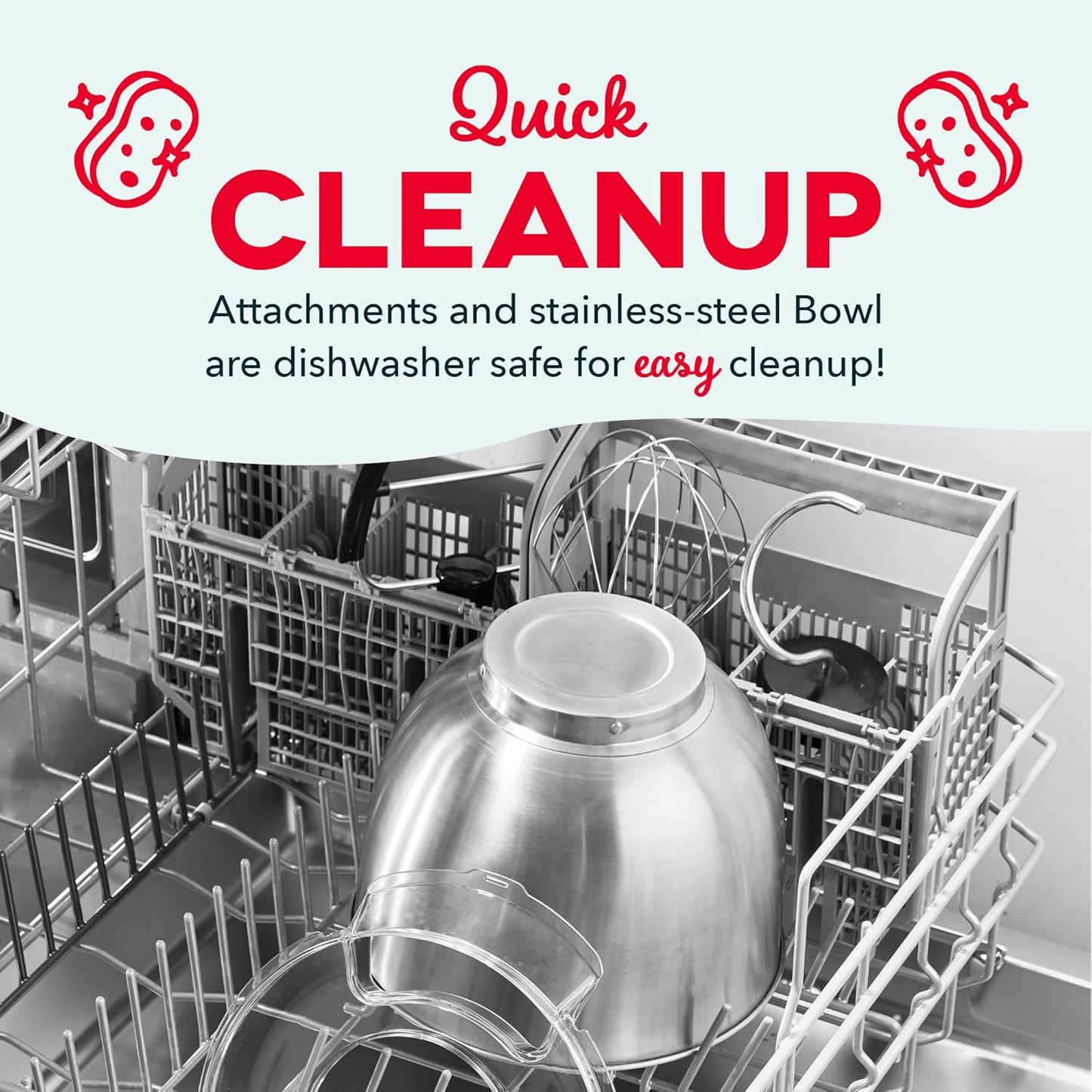 DASH Tilt-Head 3.5qt Stand Mixer 12 Speeds (Forged Iron)