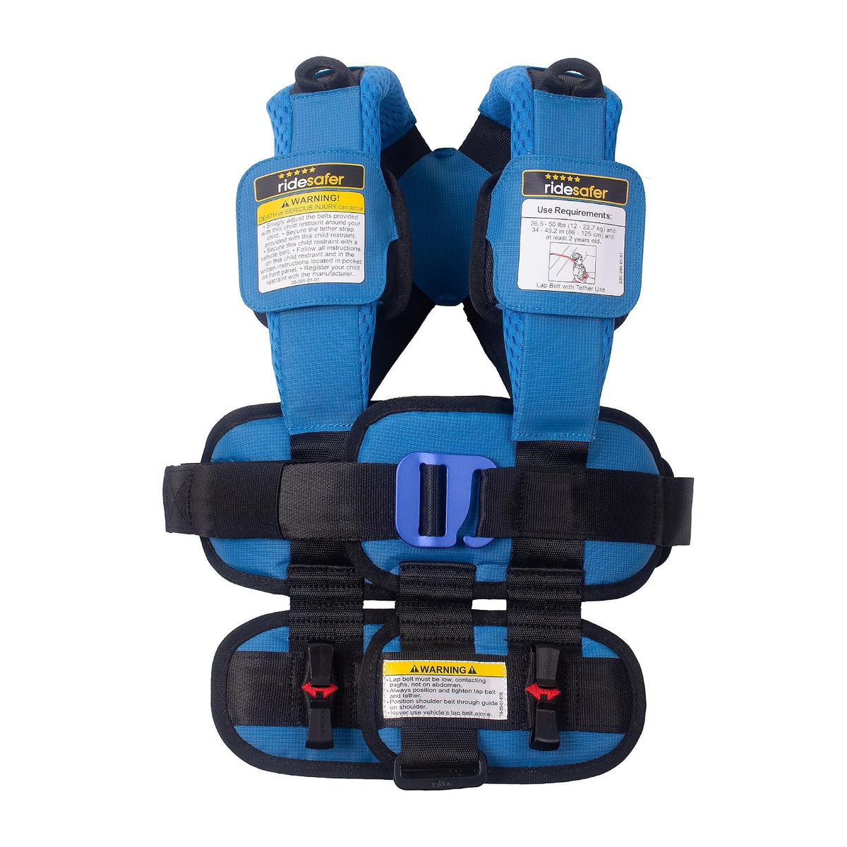 New RideSafer Gen 6 Travel Vest (Blue, Small)
