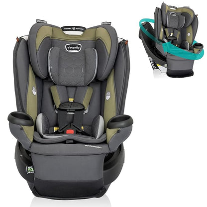 New Evenflo Revolve360 Extend All-in-One Rotational Car Seat (Rockland Green)