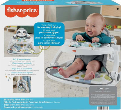 Fisher-Price Sit-Me-Up Portable Floor Seat with Snack Tray & Toys