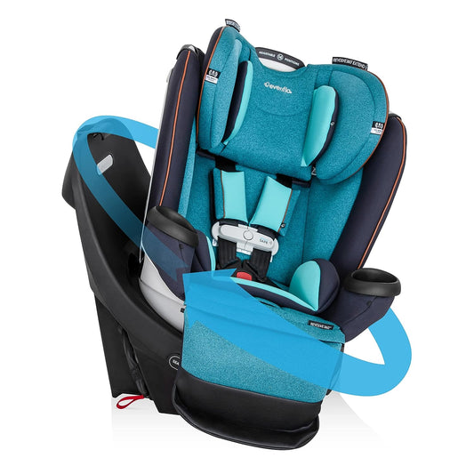 New Evenflo Gold Revolve360 Extend All-in-One Rotational Car Seat (Sapphire Blue)