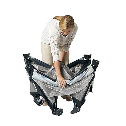 New Graco Pack and Play On the Go Playard | Includes Infant Bassinet (Stratus)