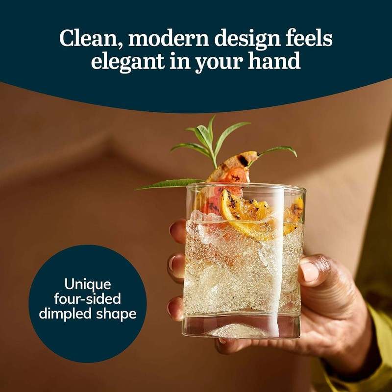 Libbey Impressions 16-Piece Tumbler and Rocks Glass Set (Impressions)