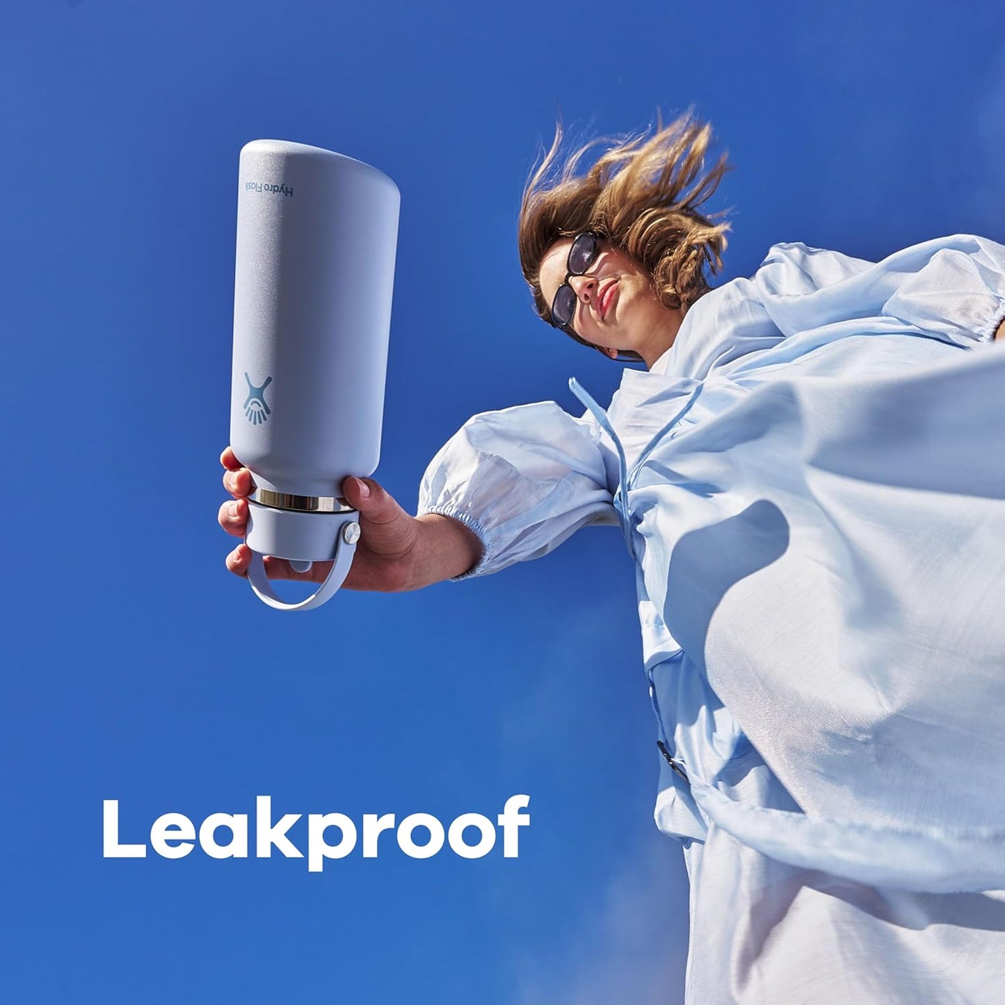 New Hydro Flask Water Bottle Insulated Stainless Steel 24 Oz (White)