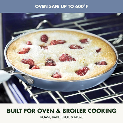 New GreenPan Nova 10-Piece Cookware Pots & Pans Set (Ocean Blue)