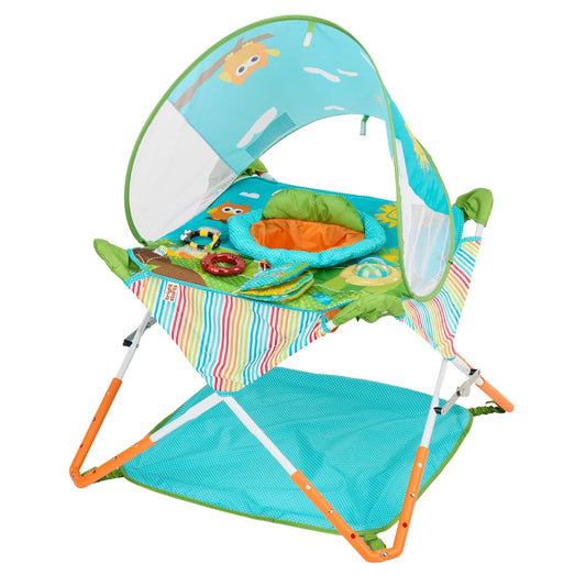 Bright Starts Pop 'N Jump Portable Baby Jumper (Owl Forest)