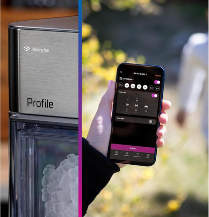 GE Profile Opal 2.0 Ultra Nugget Ice Maker with Side Tank and Scale Inhibiting Filter