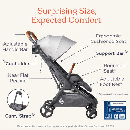 New Ergobaby Metro 3 Deluxe Baby Stroller (Camel)