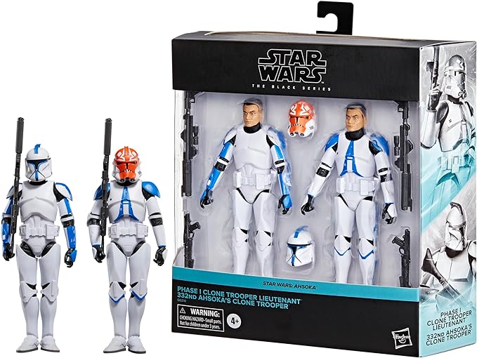 Star Wars: Ahsoka Clone Trooper Black Series Action Figure Set - 2pk