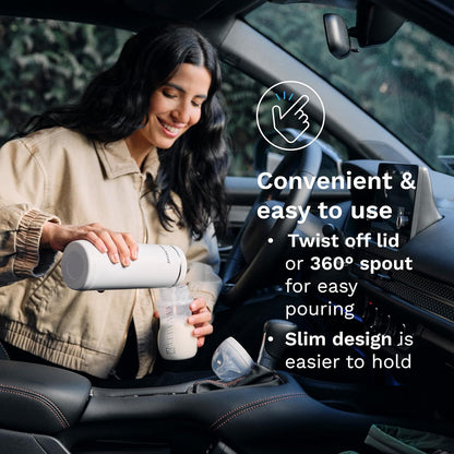 New Baby Brezza Portable Bottle Warmer Up to 9 oz (Gray)