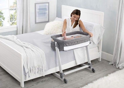 Simmons Kids By The Bed City Sleeper Bassinet (Grey Tweed)