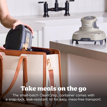 Ninja Crispi Air Fryer, Microwave, Freezer & Dishwasher Safe (Stone)