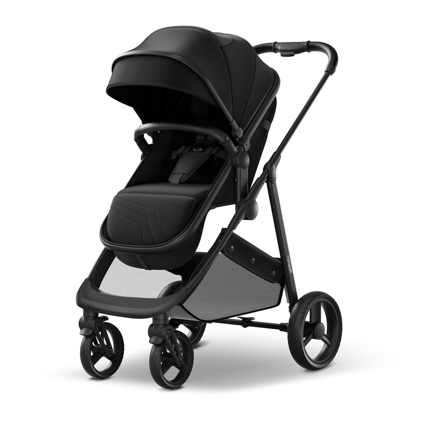 Mompush Wiz 2-in-1 Stroller (Black)