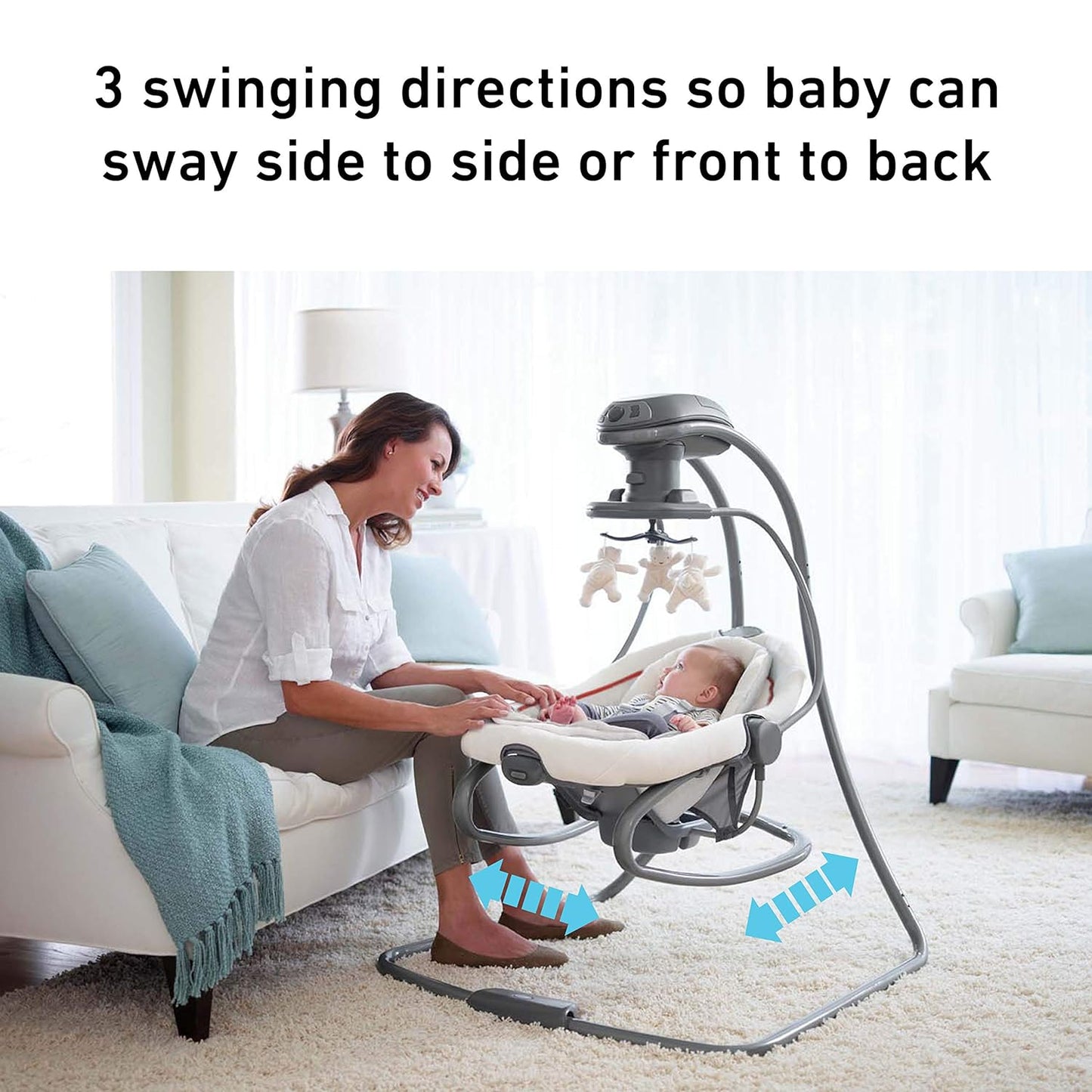 New Graco DuetSoothe Multi-Direction Swing and Rocker (Winslet)