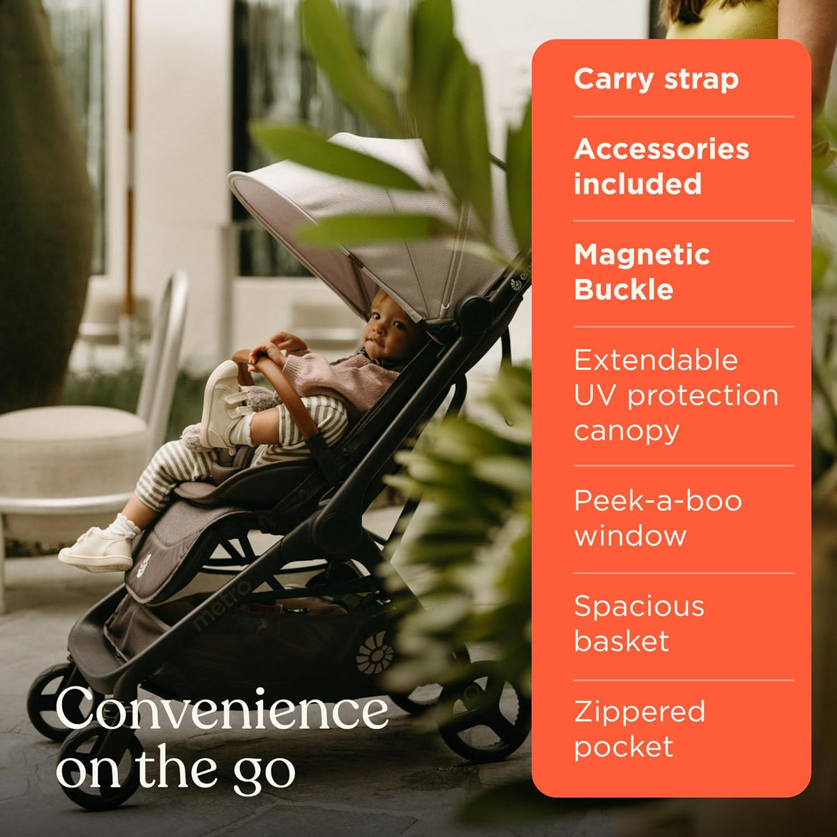New Ergobaby Metro 3 Deluxe Baby Stroller (Camel)