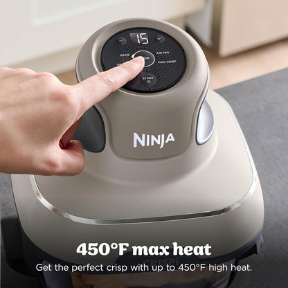 Ninja Crispi Air Fryer, Microwave, Freezer & Dishwasher Safe (Stone)