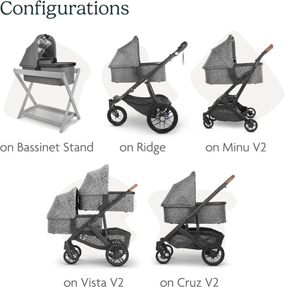 New UPPAbaby Bassinet (Charcoal Mélange/Carbon Frame)