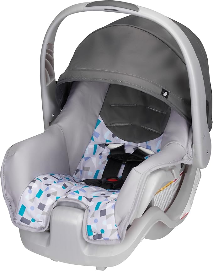 New Evenflo Nurture Infant Car Seat (Teal Confetti)