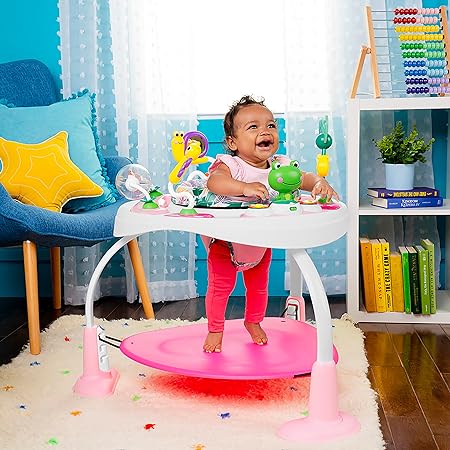 New Bright Starts 2-in-1 Activity Jumper & Table (Playful Palms)
