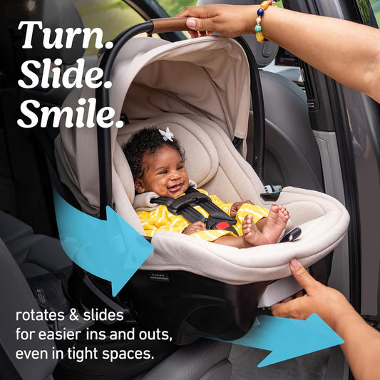 Graco SnugRide Turn & Slide Infant Car Seat (Mulberry)