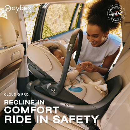 New Cybex Cloud G Pro Comfort Extend Infant Car Seat (Stone Gray)