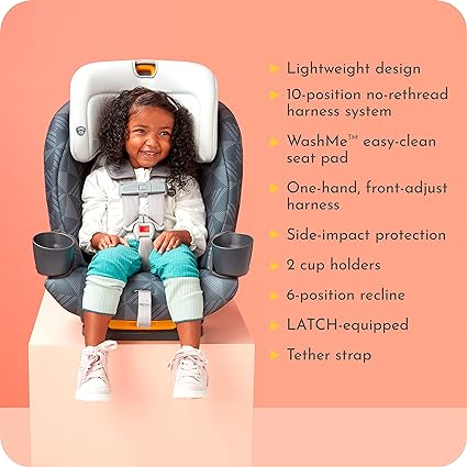 New Century Drive On 3-in-1 Car Seat For Kids 5-100 lbs (Metro)