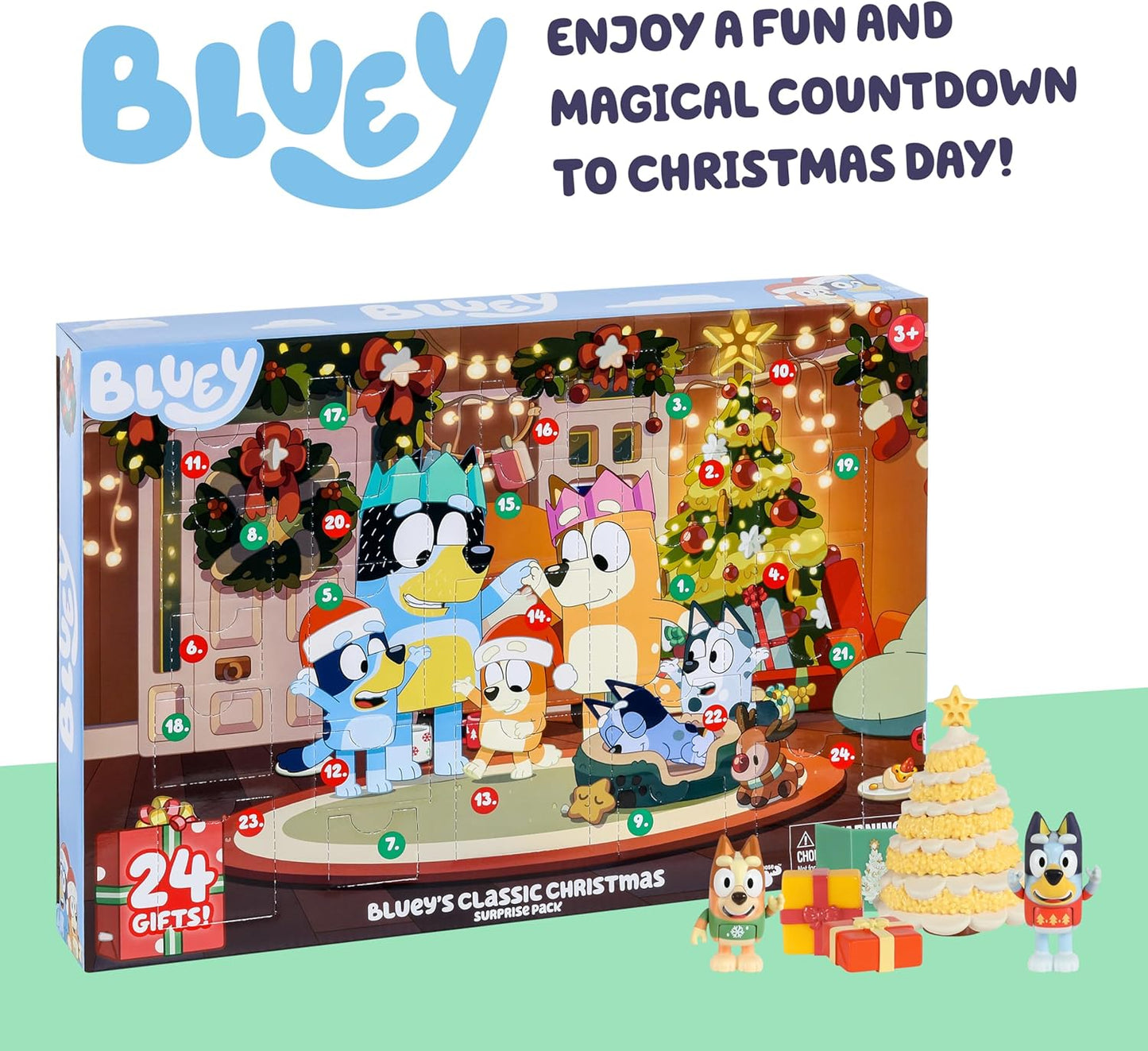 New Moose Toys Bluey 24 Day Advent Calendar Toy Set