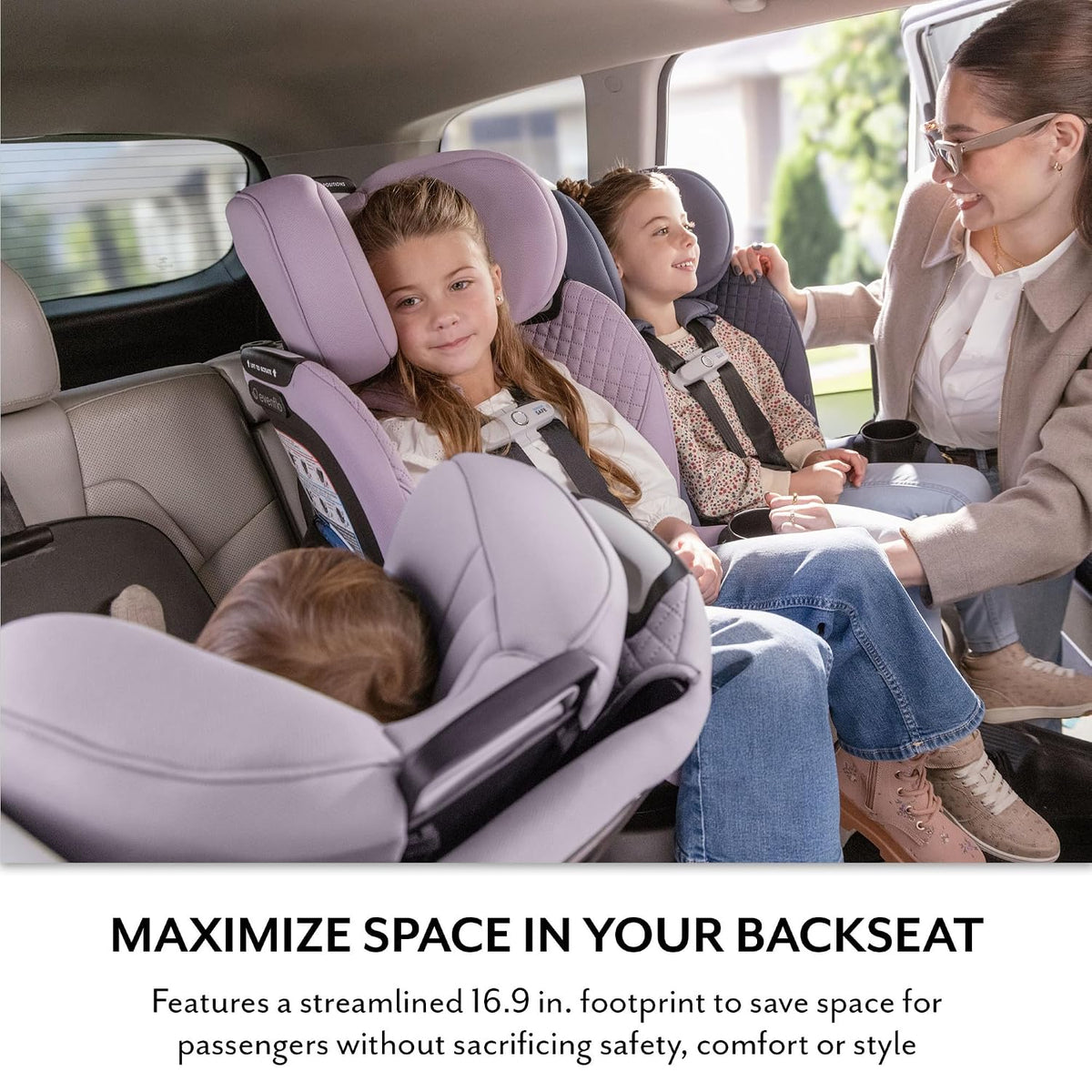 Evenflo Revolve360 Slim 2-in-1 Rotating Car Seat with SensorSafe (Agate)