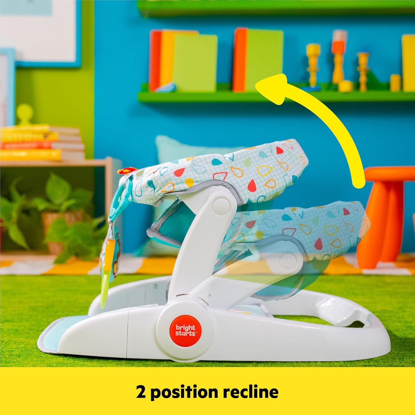 Bright Starts Bright Starts Learn-to-Sit 2-Position Baby Floor Seat (Wild Wiggles)