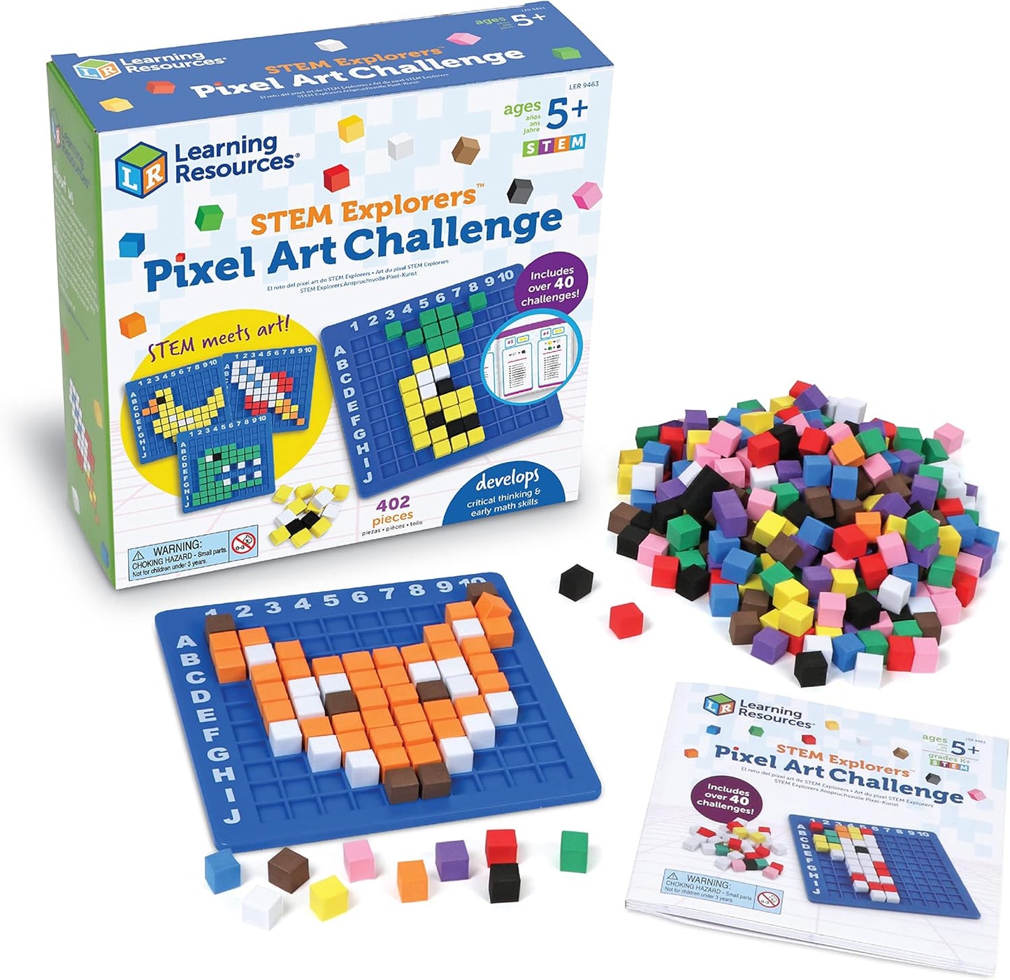 New Learning Resources STEM Explorers Pixel Art Challenge STEM Kit