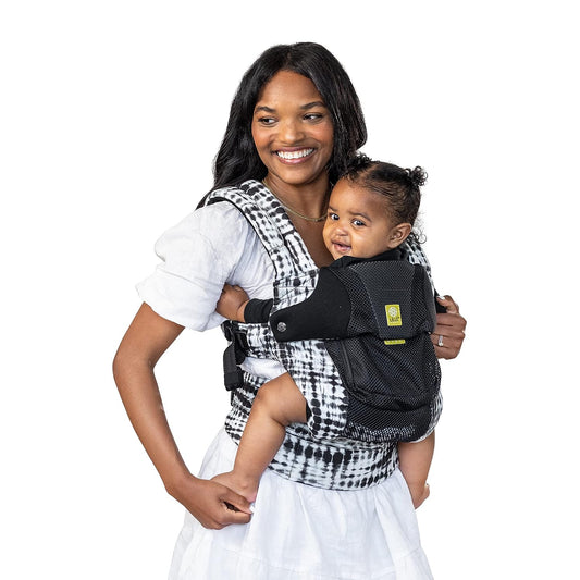 New LILLEbaby Complete Airflow Deluxe Ergonomic 6-in-1 Baby Carrier - Shibori/Black
