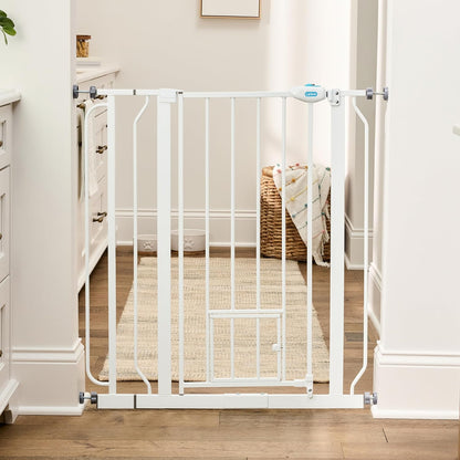 Carlson 36" Extra Tall Walk-Through Dog Gate, 29-36.5" Wide (White)