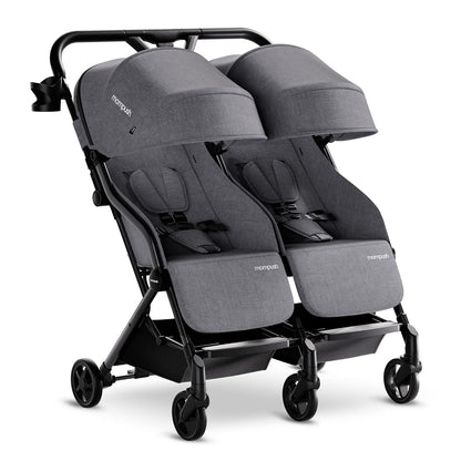 New Mompush Lithe Double Stroller (Grey)