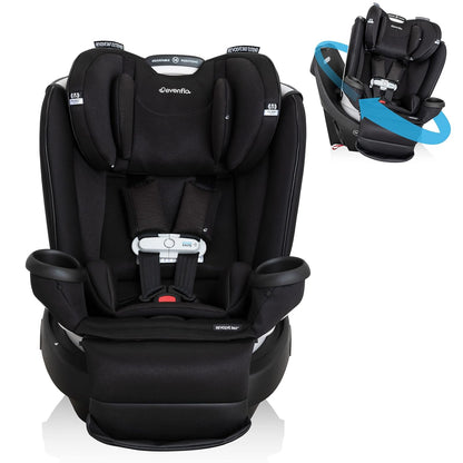 New Evenflo Gold Revolve360 Extend All-in-One Rotational Car Seat (Onyx Black)