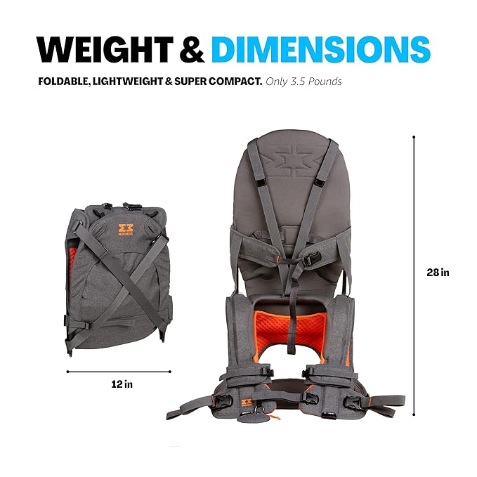 New MINIMEIS G4 - Lightweight Child Shoulder Carrier - Orange