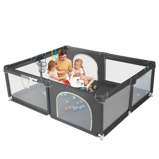 New Comomy Large Baby Playpen Play Yard Portable Indoor Outdoor Gate Kids Activity Baby Fence