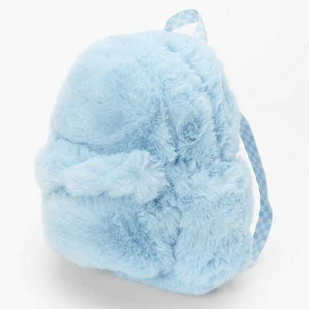 New Light Blue Furry Fuzzy Backpack