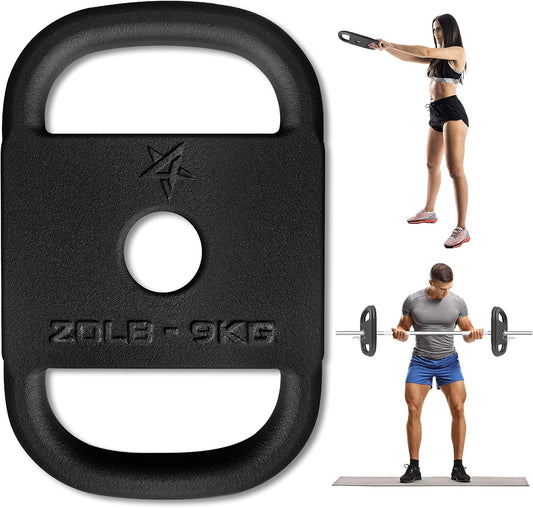 New Yes4All US Design Patented Cast Iron Ruck Weight & Weight Plate for Strength Training (C. 20LB)