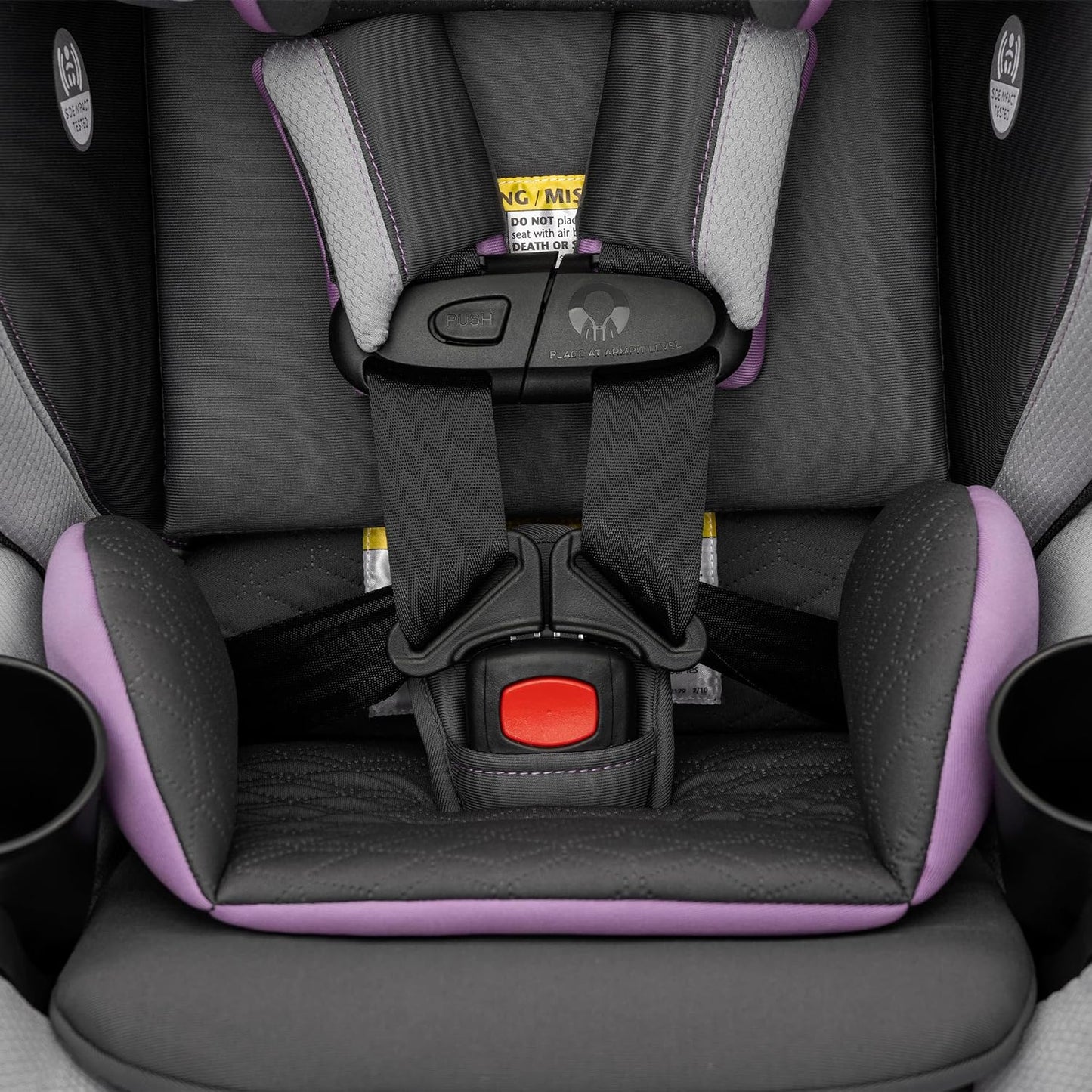 New Evenflo Revolve360 Slim 2-In-1 Rotational Car Seat (Sutton Purple)