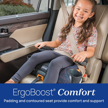 New Chicco GoFit ClearTex Plus Backless Belt-Positioning Booster Car Seat (Tropic Green)