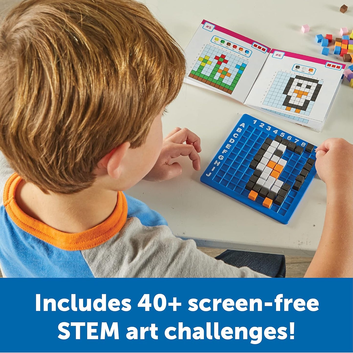 New Learning Resources STEM Explorers Pixel Art Challenge STEM Kit