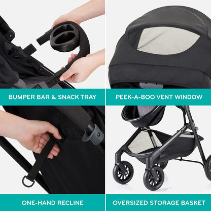 Evenflo Pivot Modular Travel System with Infant Car Seat (Desert Tan)