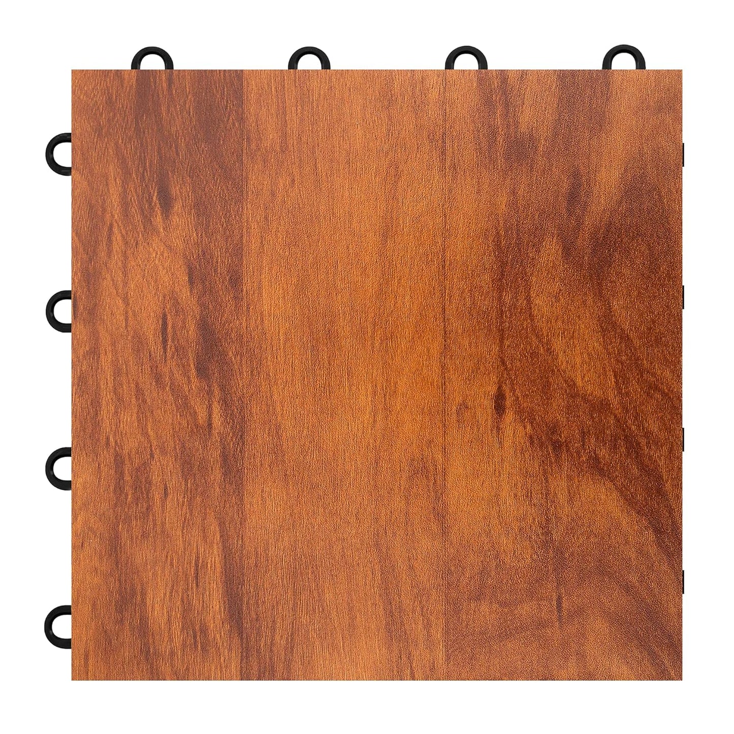 New IncStores 3/8" Thick Snap Together Dance Flooring Tiles (Dark Maple, 28 Pack)